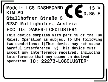 Radio certification label