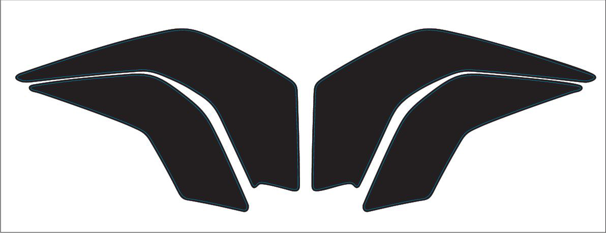 Fuel tank protection sticker kit