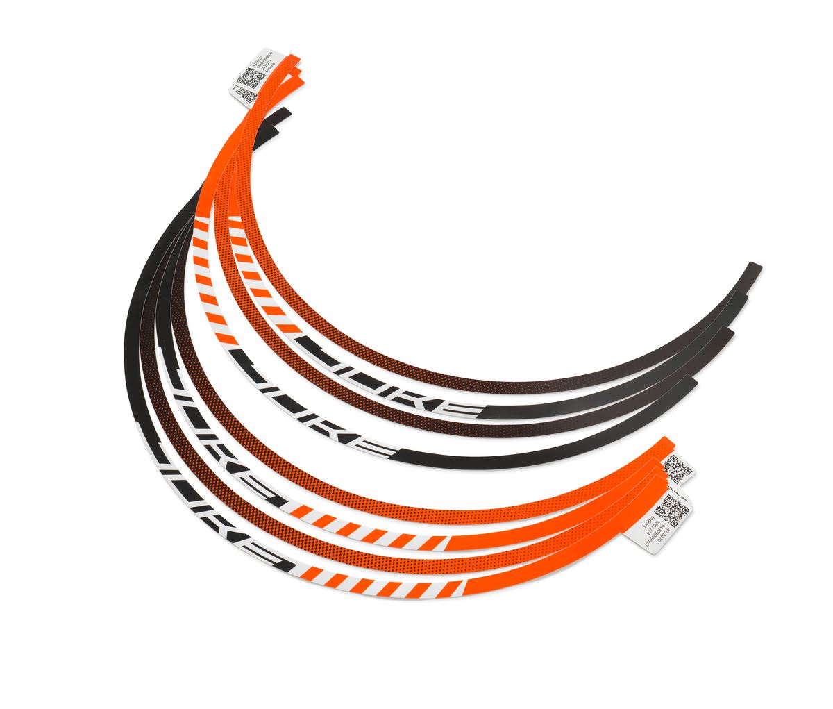 Wheel rim sticker kit