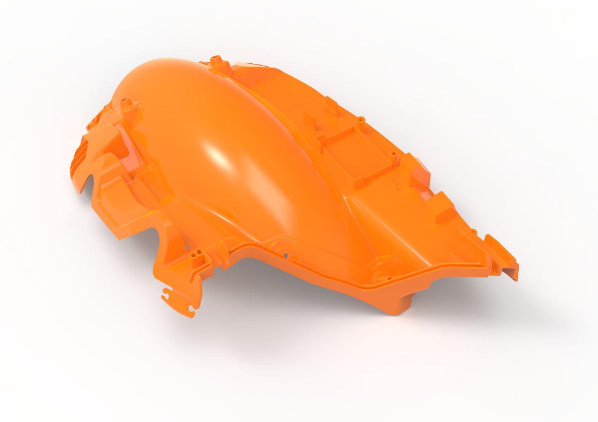 Lower section of the air filter